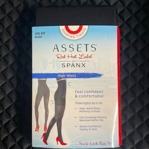 Spanx Assets Red Hot Label Shaping Tights High Waist Black Size 6/F = XXL